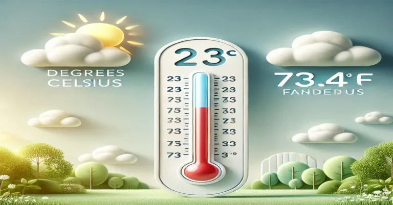 23 Degrees Celsius to Fahrenheit